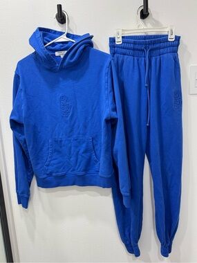 Frankie's Bikinis cobalt blue matching sweat set
